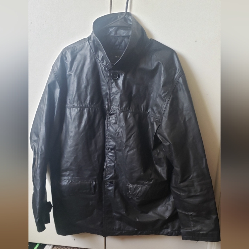 Men's Black Leather Jacket